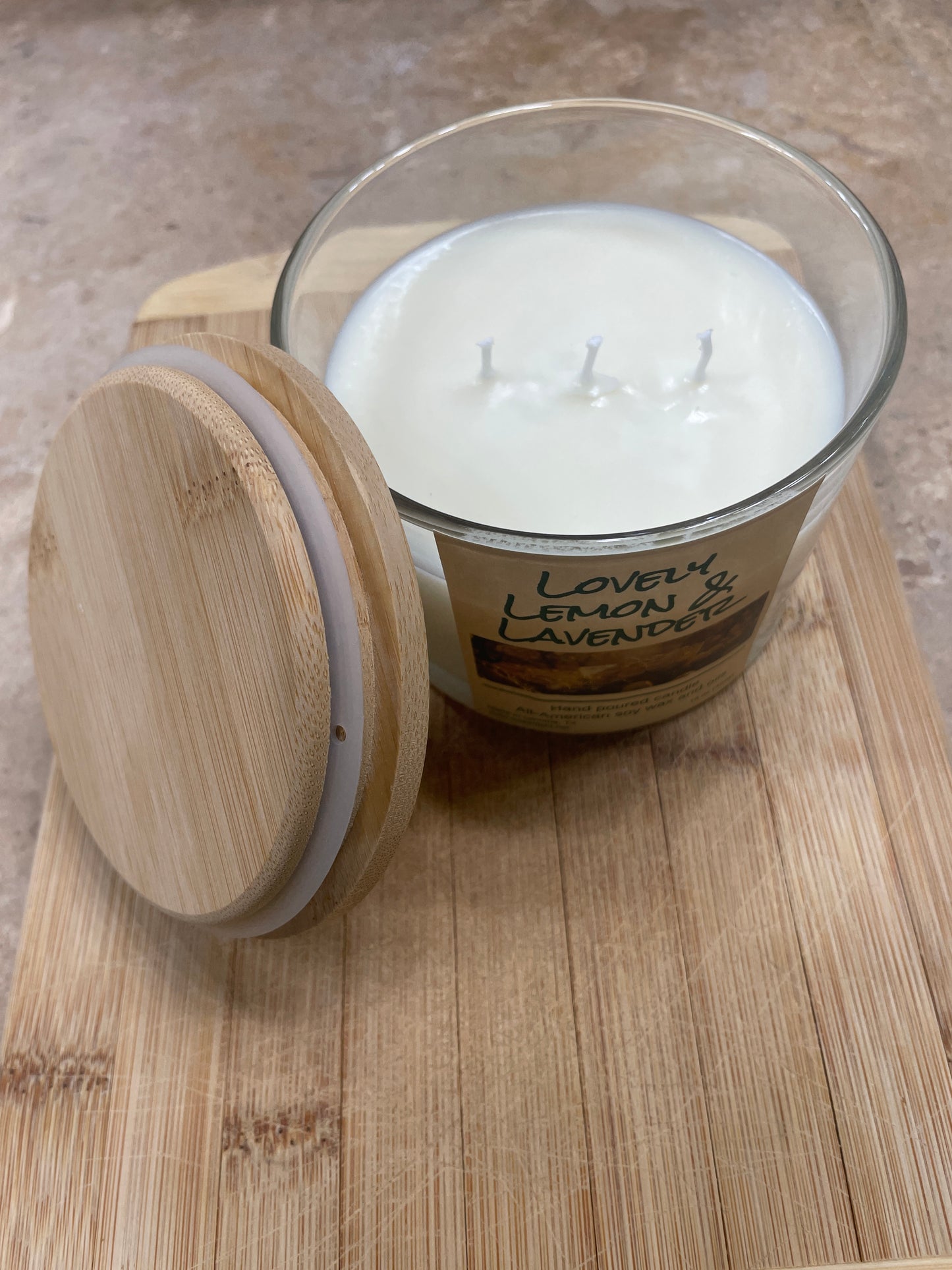 Lovely Lemon and Lavender candle