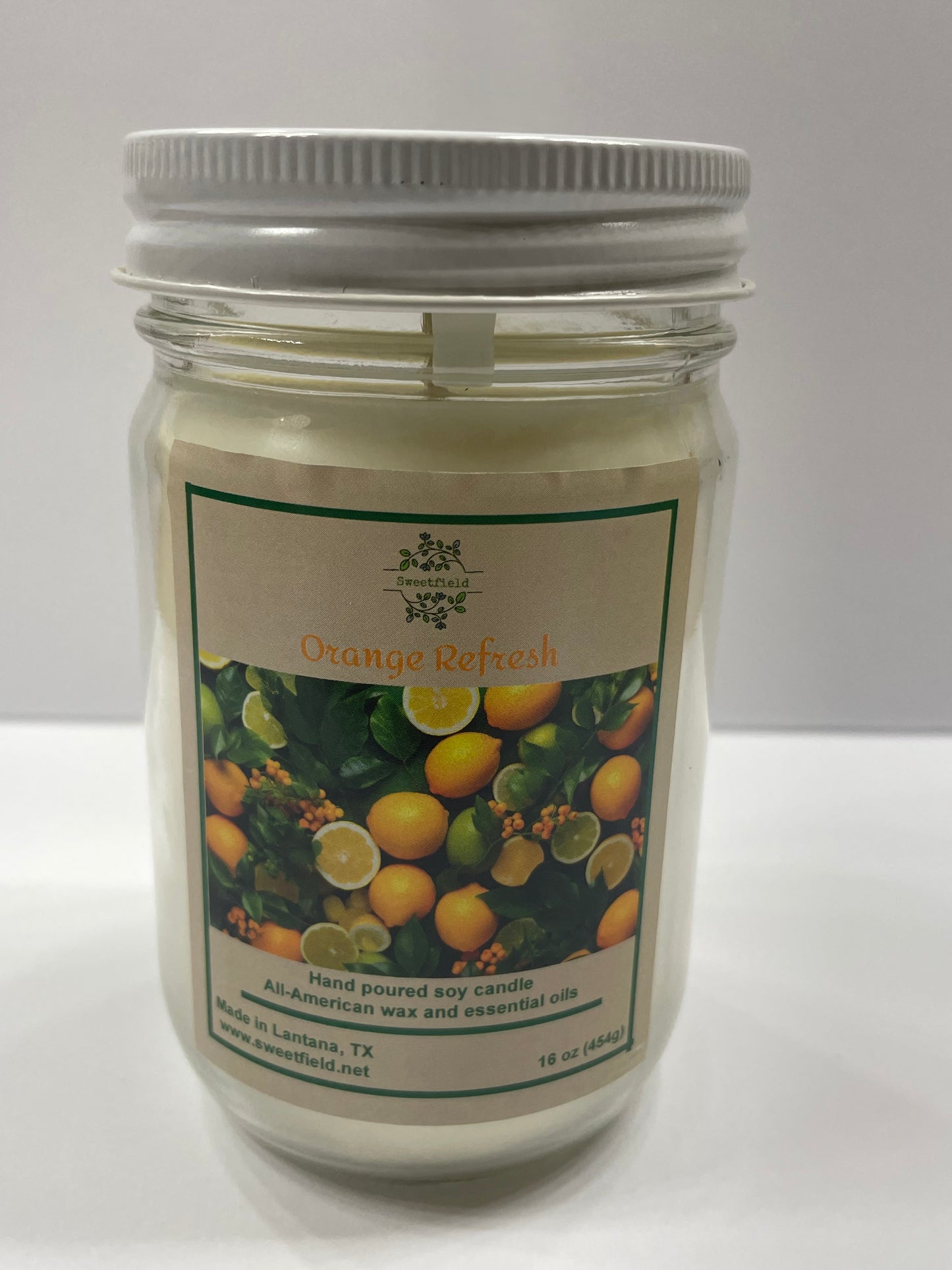 Orange Refresh Candle