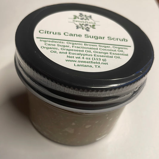 Citrus Cane Sugar Scrub