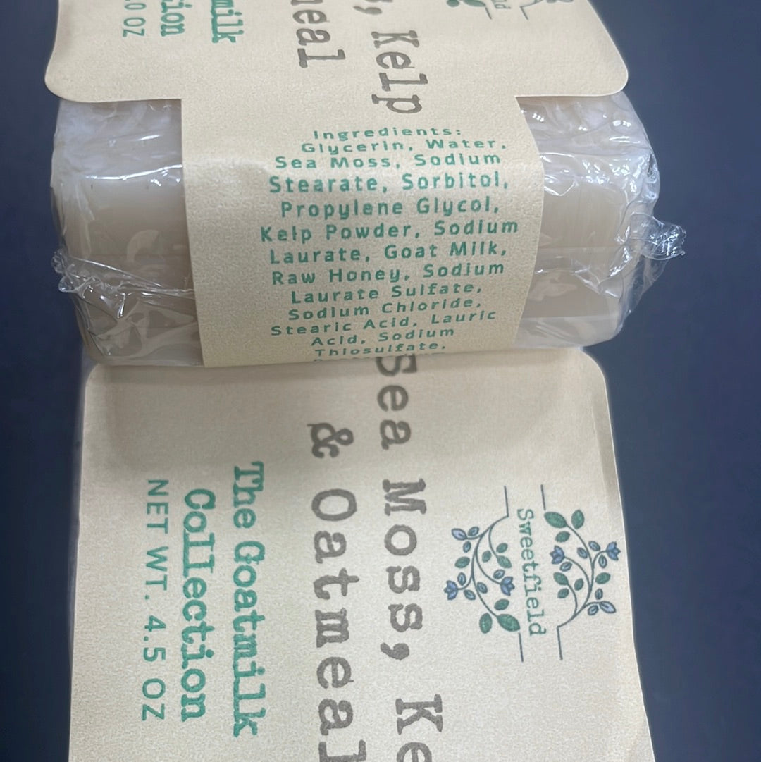 Sea Moss, Kelp & Oatmeal Soap