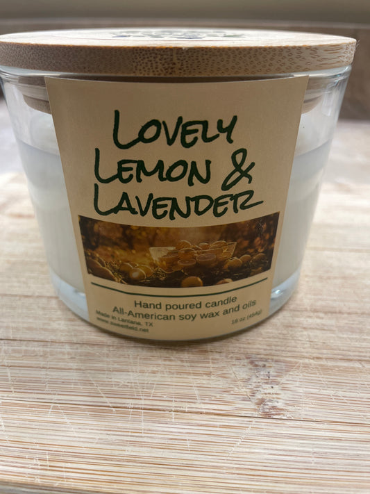 Lovely Lemon and Lavender candle