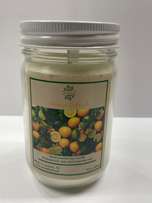 Orange Refresh Candle